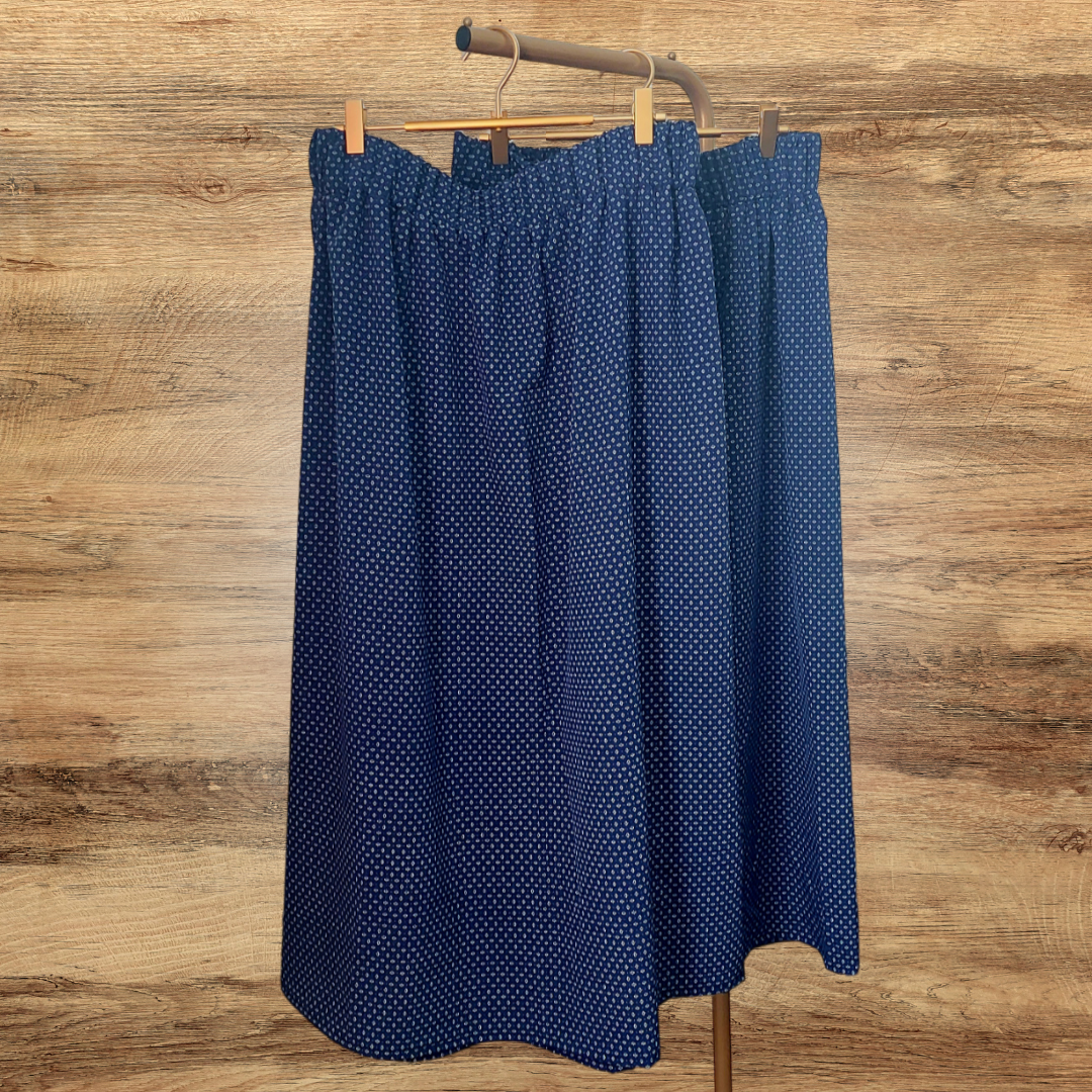 Elastic-Waist Maxi Skirt