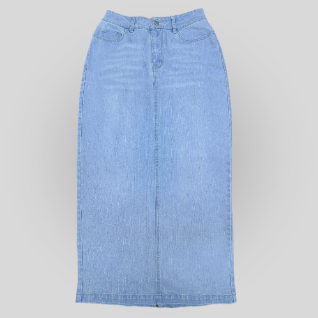 Denim Pencil Skirt