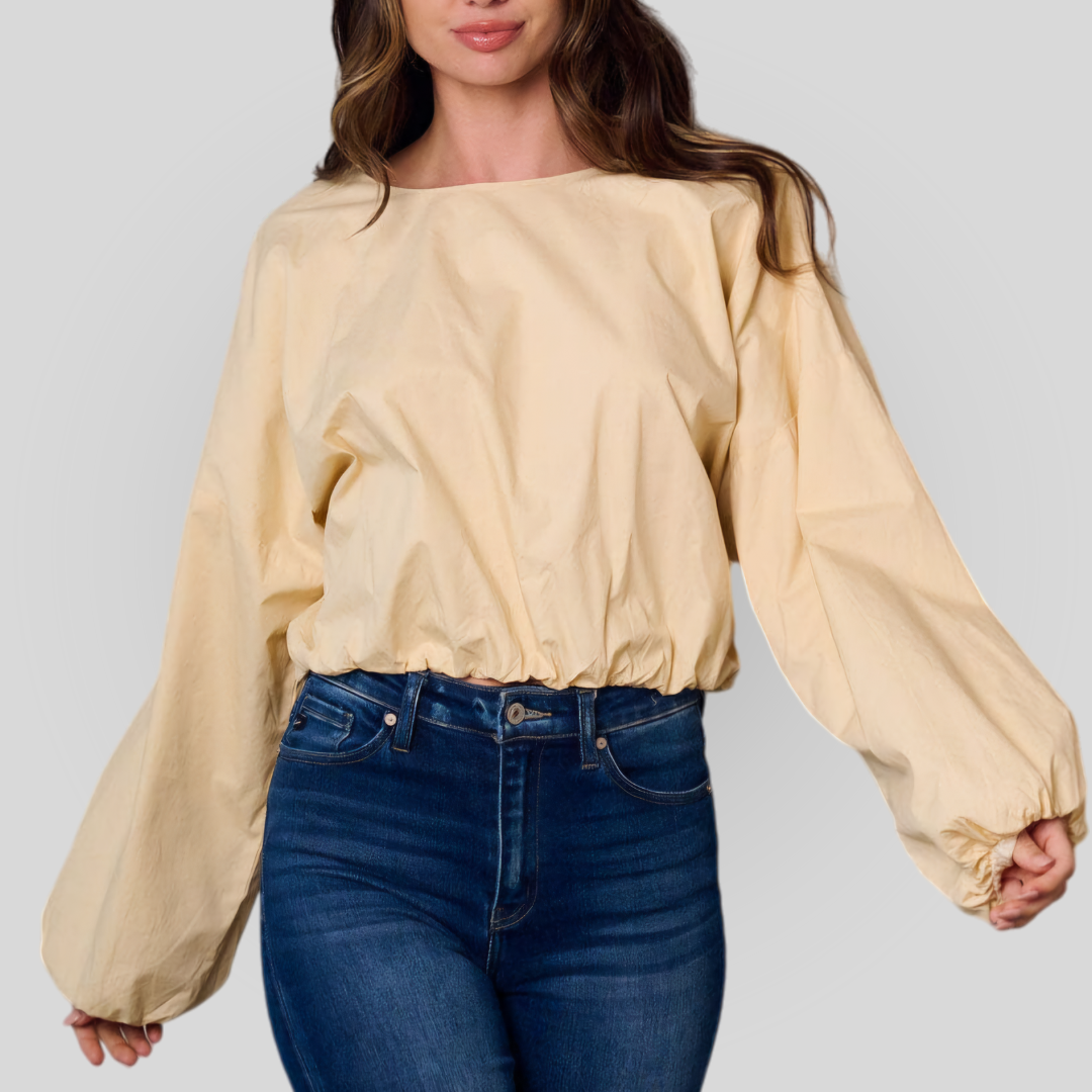 Long Balloon Sleeve Top