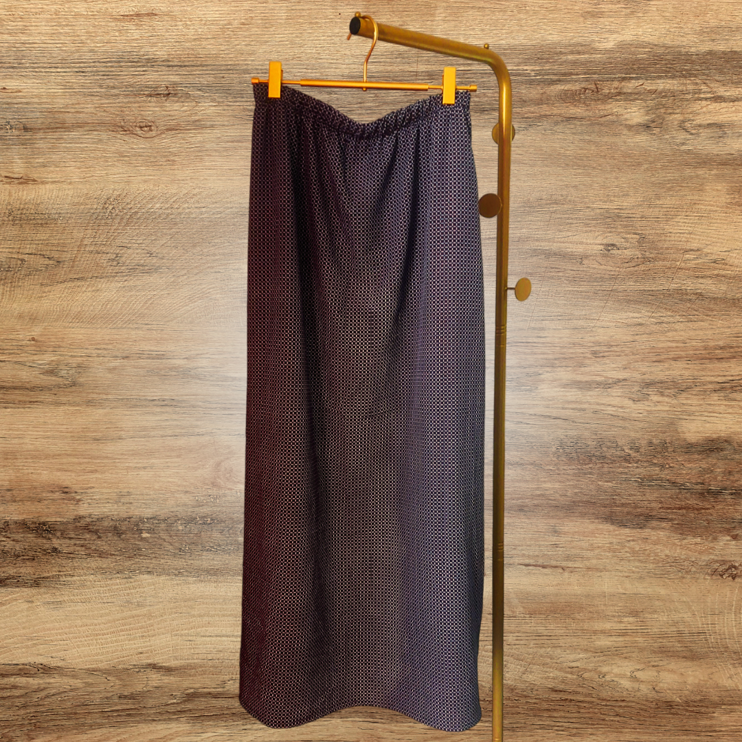 Elastic-Waist Maxi Skirt