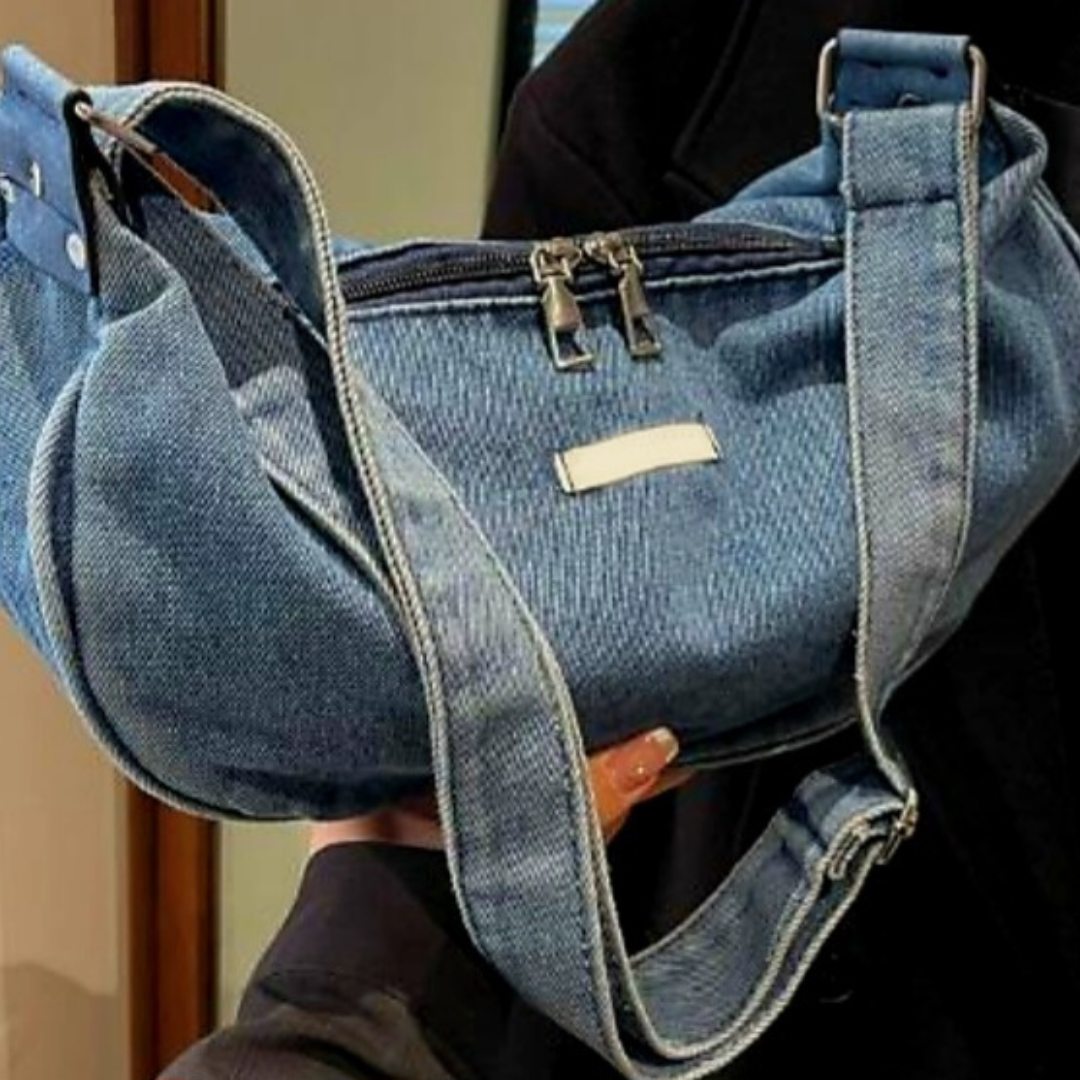 Denim Crossbody Handbag