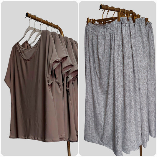 Wholesale Modest Pajama Two-Piece Set