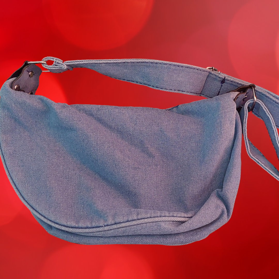 Denim Crossbody Handbag