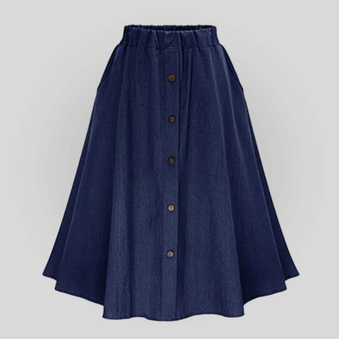 Denim Midi Skirt