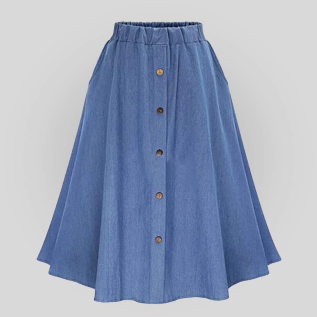 Denim Midi Skirt