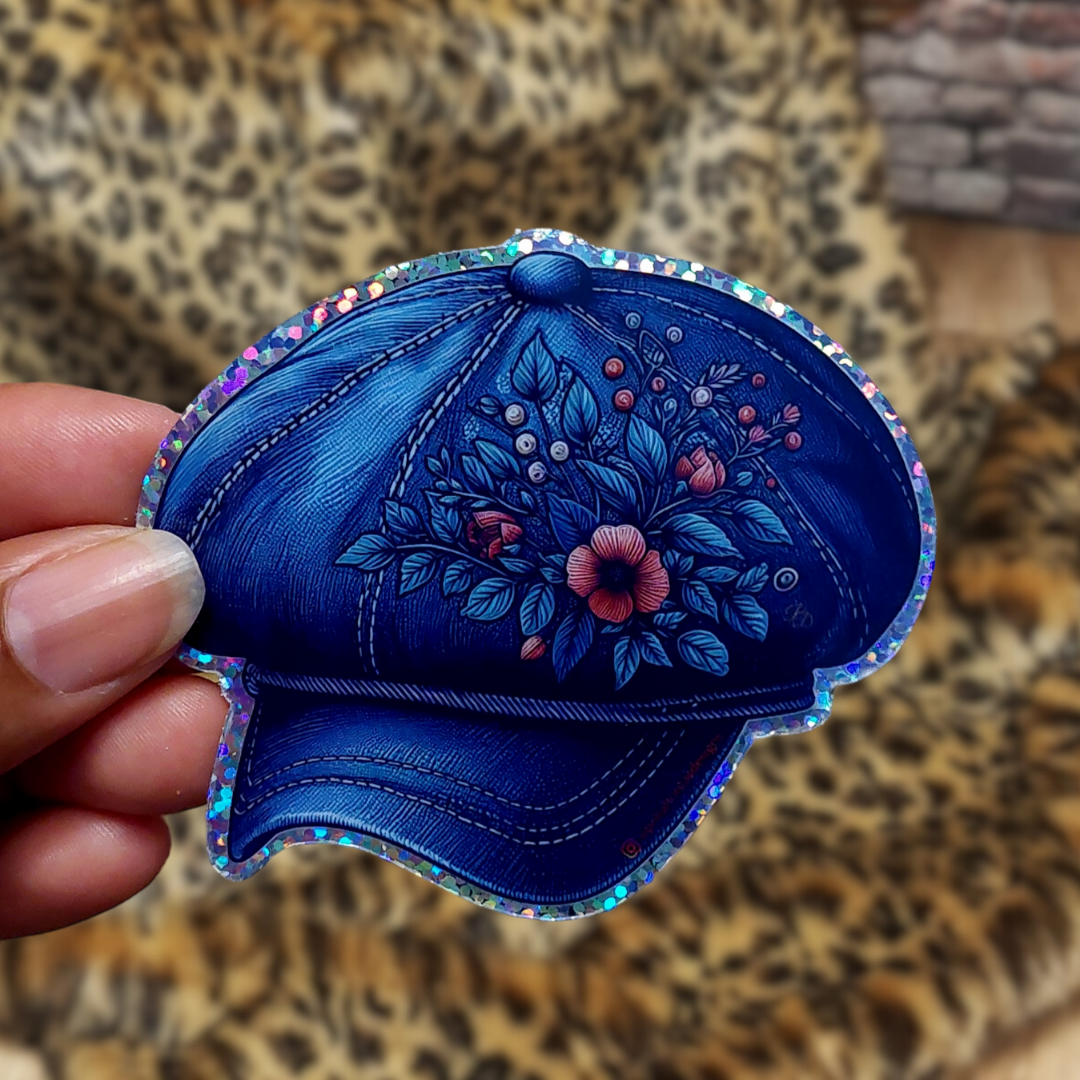 Vintage Beret Hat - Sticker