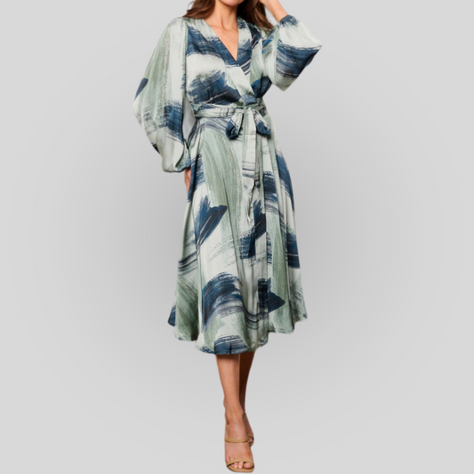 Wrap Midi Dress