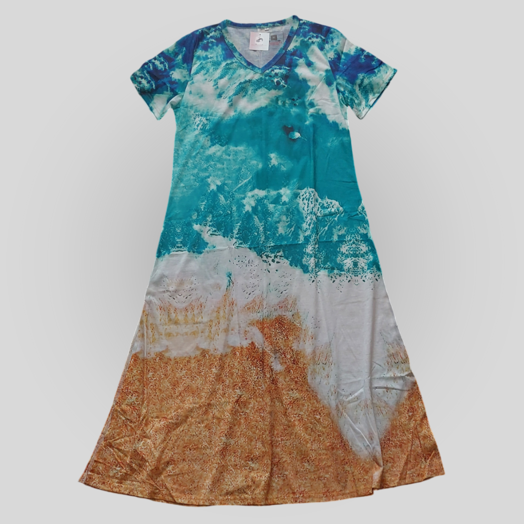 Ocean Waves Summer Dress