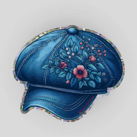 Vintage Beret Hat - Sticker