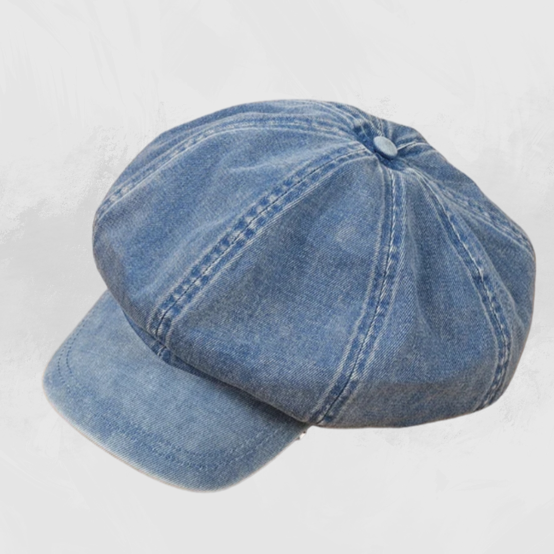 Denim Beret Hat