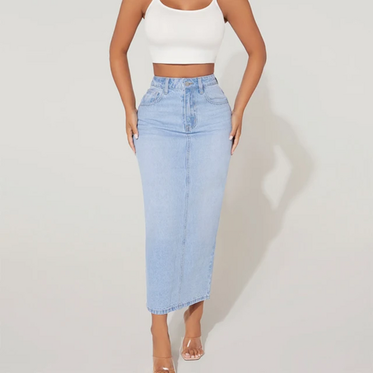 Denim Pencil Skirt