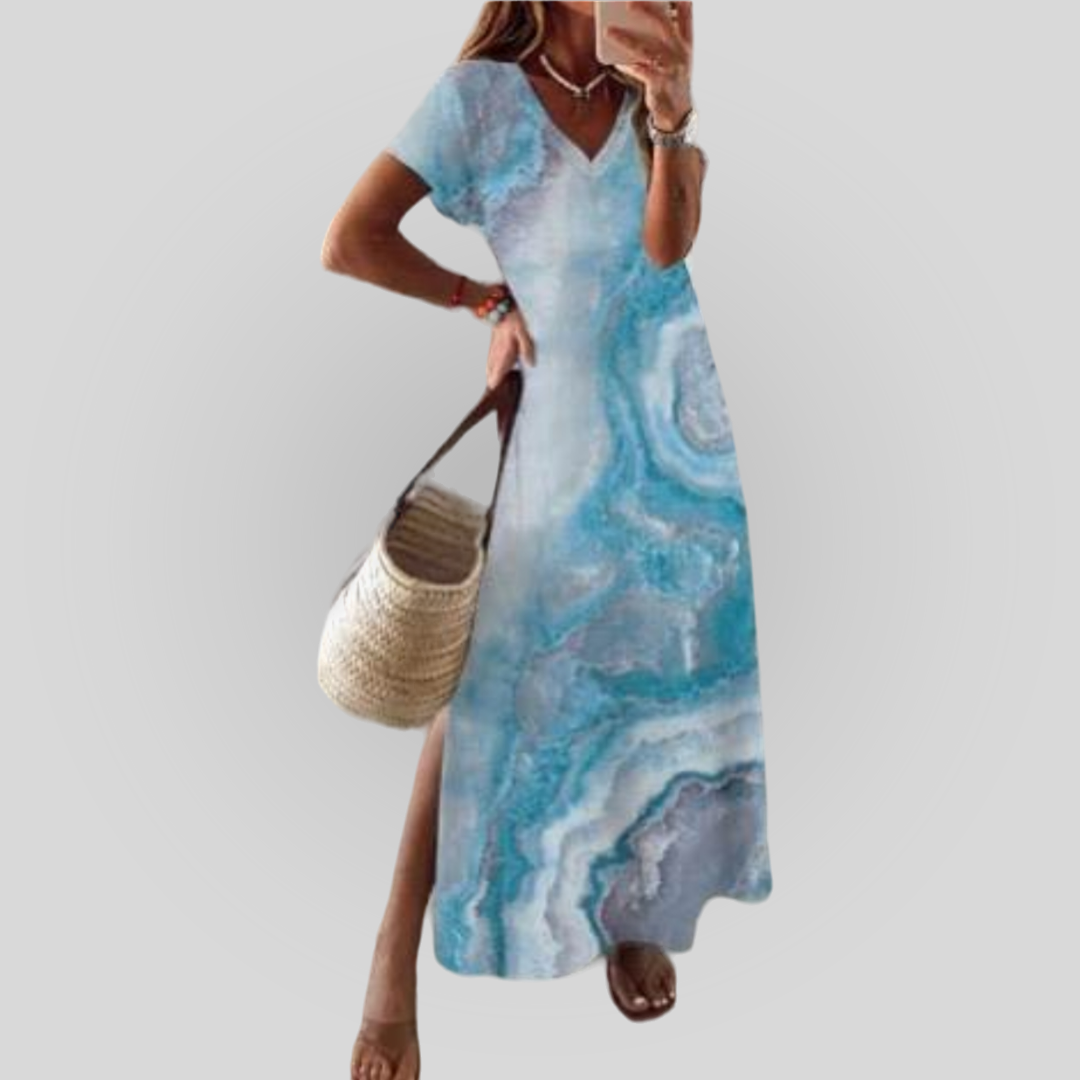 Ocean Waves Summer Dress